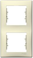 Рамка вертикальная Schneider Electric Sedna 2-м. бежевый картинка